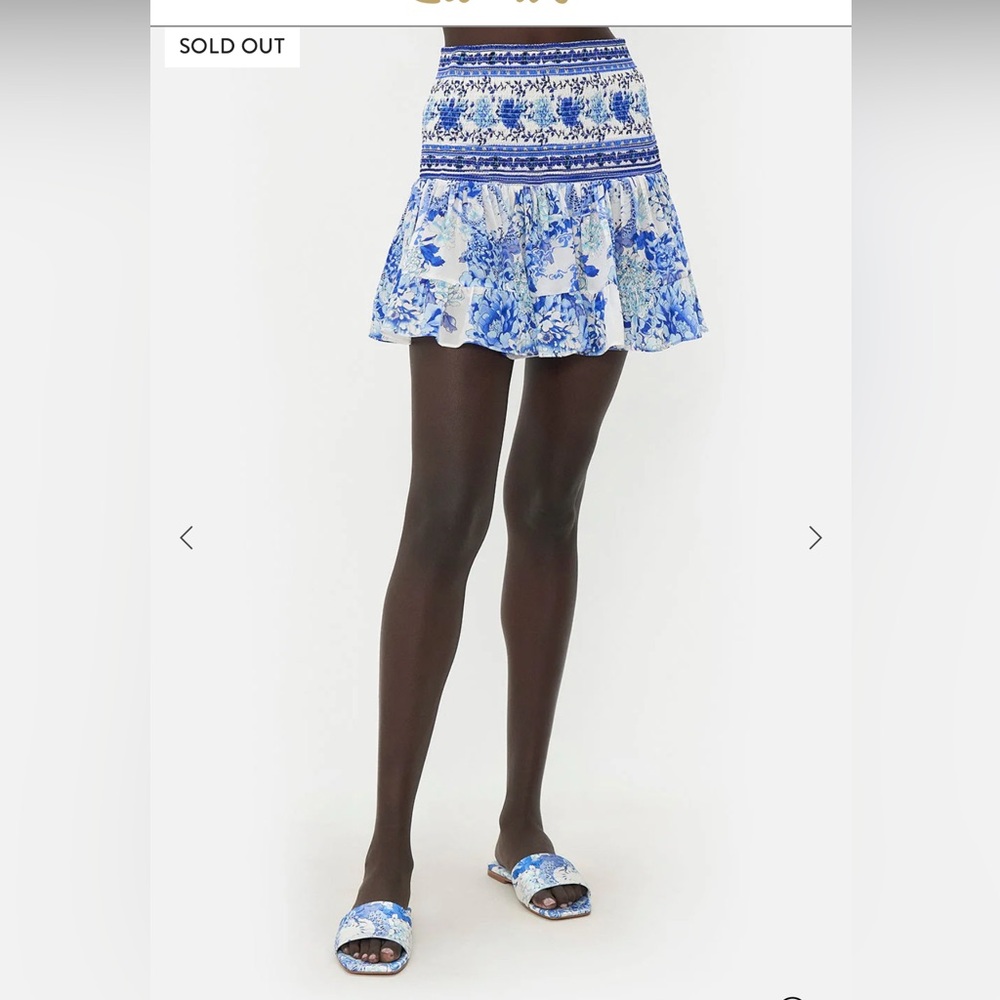 Camilla Blue and White Skirt